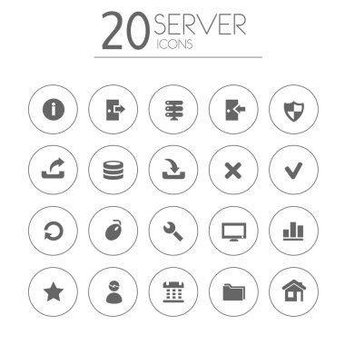 Sunucu Icons set