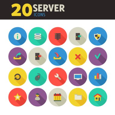 Sunucu Icons set