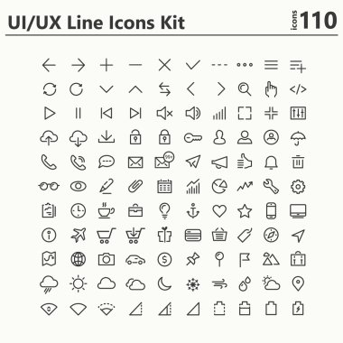 çizgi Icons set