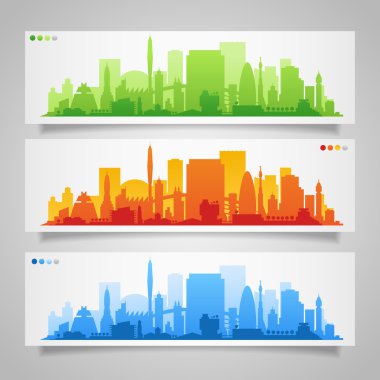 şehir manzarası seti