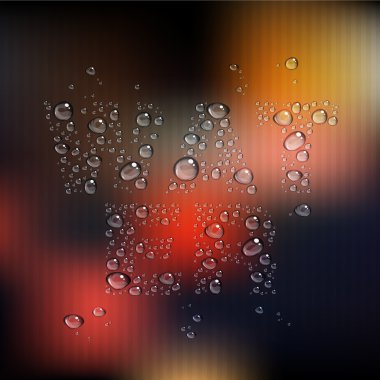 Abstract water drops clipart