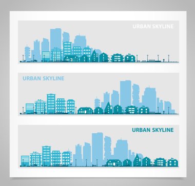 Şehir manzarası seti