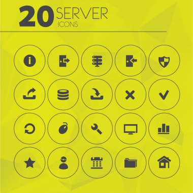 Sunucu Icons set