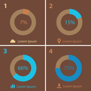 Infographics kalıp toplama