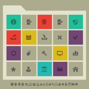 Sunucu Icons set