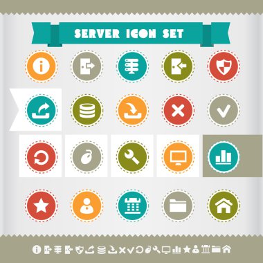Sunucu Icons set