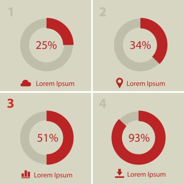 Infographics kalıp toplama