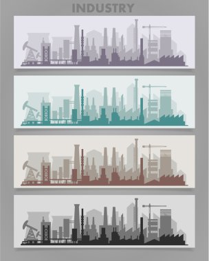 Endüstriyel şehir manzarası 