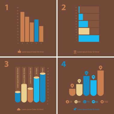 Infographics kalıp toplama