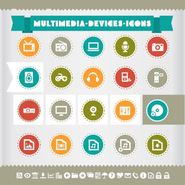 Multimedia Icons set