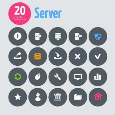 Sunucu Icons set