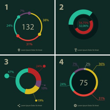 Infographics kalıp toplama