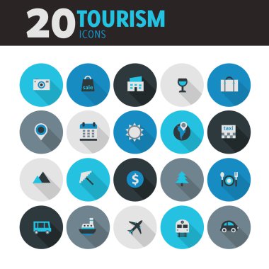  Turizm Icons set