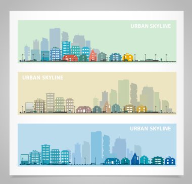 Şehir manzarası seti