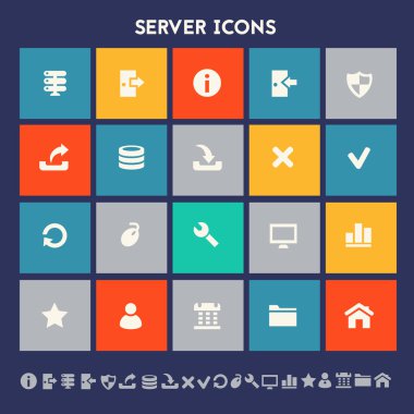 Sunucu Icons set