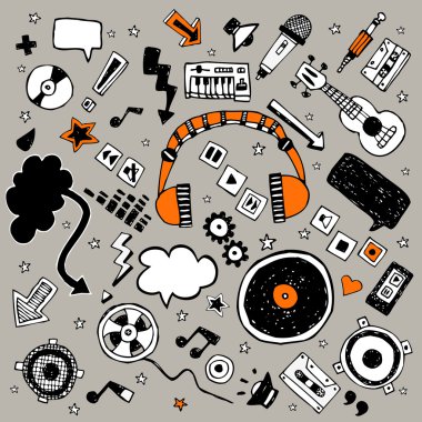 müzik simge seti
