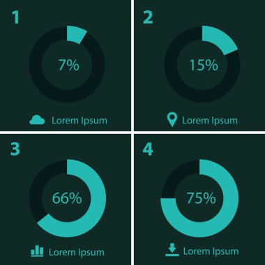 Infographics kalıp toplama