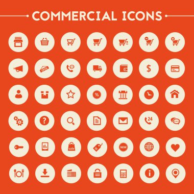 Ticari Icons set