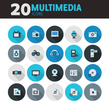 Multimedia Icons set