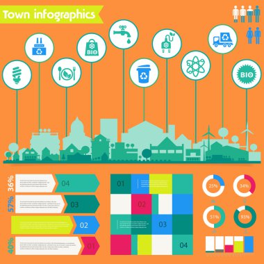 Yardımcı programı'nı ekolojik infographics 