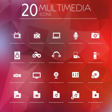 Multimedia Icons set