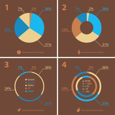 Infographics kalıp toplama