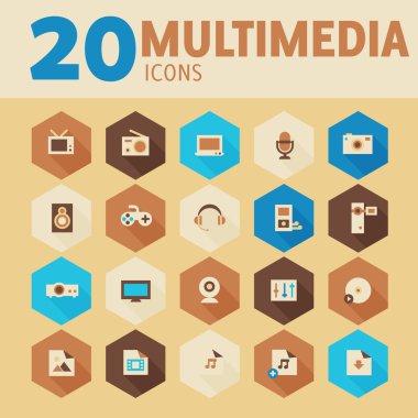 Multimedia Icons set