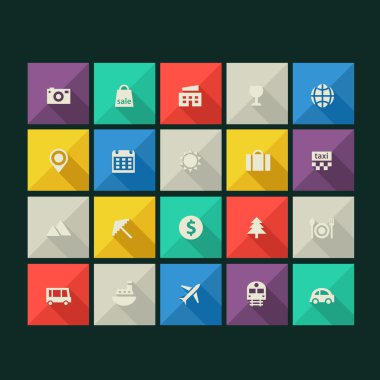  Turizm Icons set