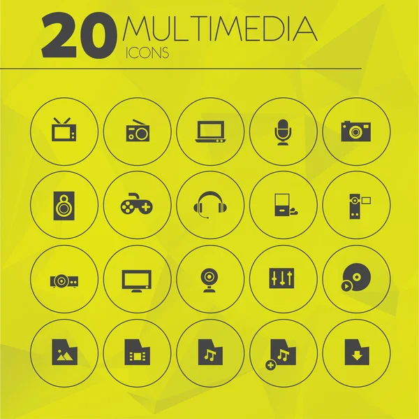 Multimedia Icons set