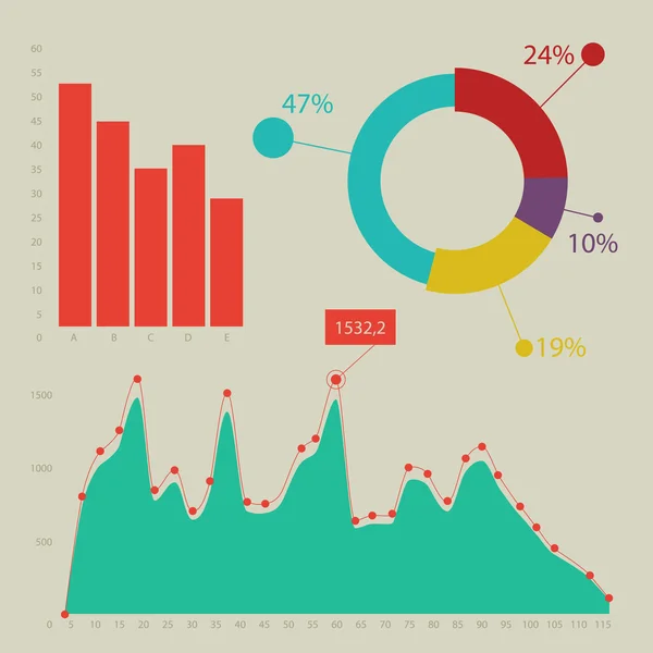 Infographics sablonok gyűjteménye — Stock Vector