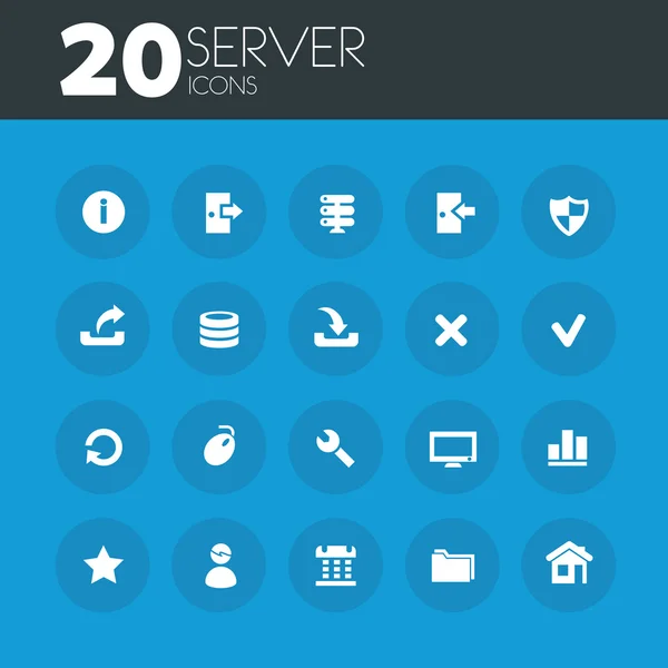 Soubor ikony serveru — Stockový vektor