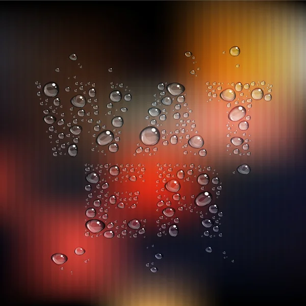 Gotas de agua abstractas — Vector de stock