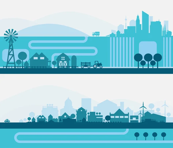 şehir manzarası seti