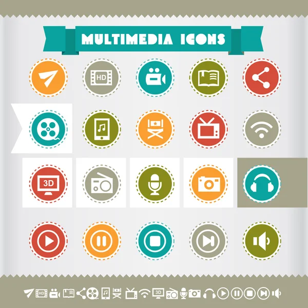 Multimedia Icons set