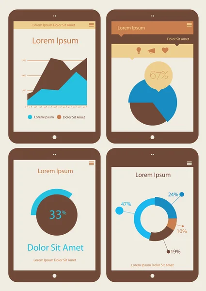 Modèle d'infographie abstrait — Image vectorielle