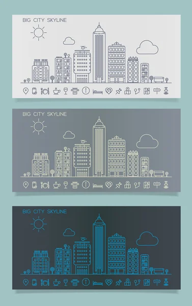 Satır cityscape manzarası 