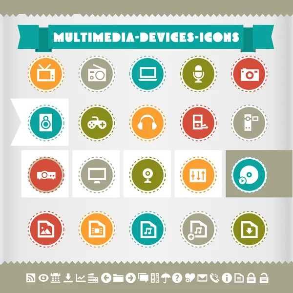 Multimedia Icons set