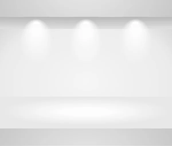 Template of a blank shelf — Stock Vector