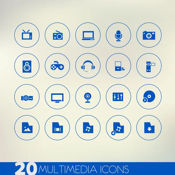 Multimedia Icons set