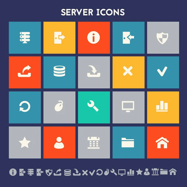 Сервер набір іконок — стоковий вектор