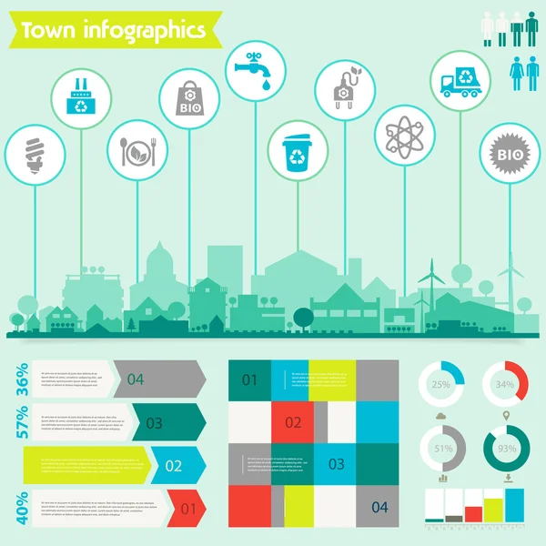 Yardımcı programı'nı ekolojik infographics 