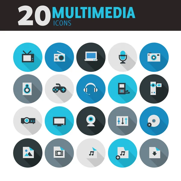 Multimedia Icons set