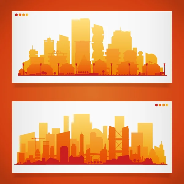 Város skyline készletek — Stock Vector