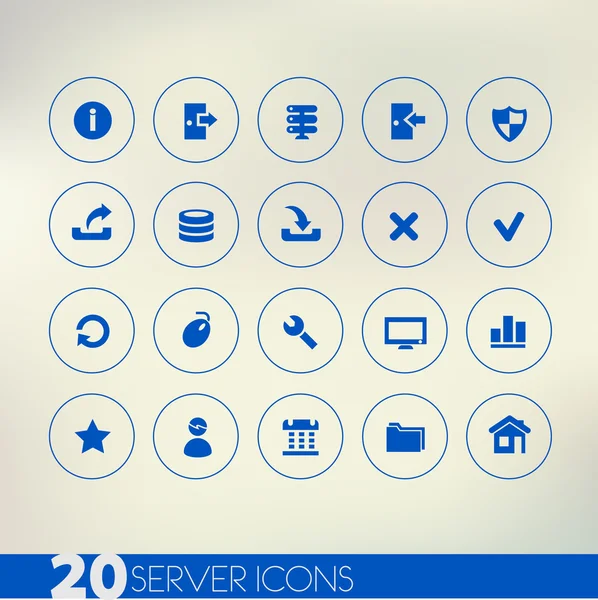 Sunucu Icons set