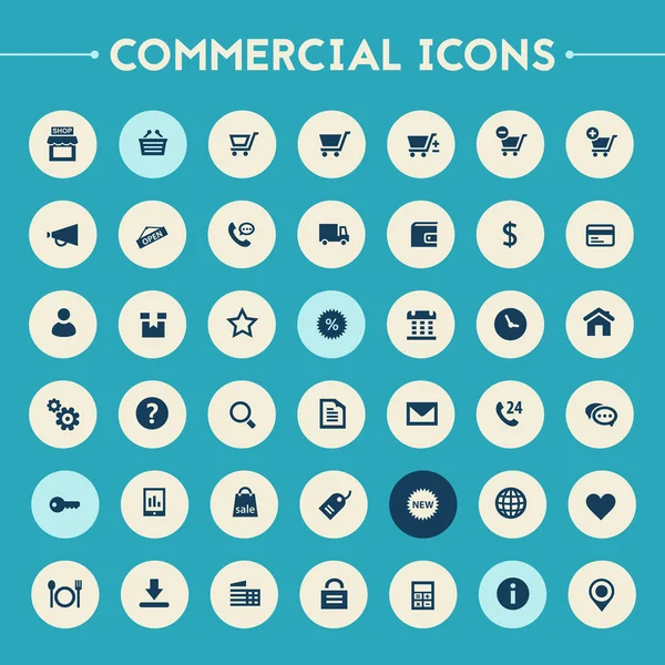 Ticari Icons set