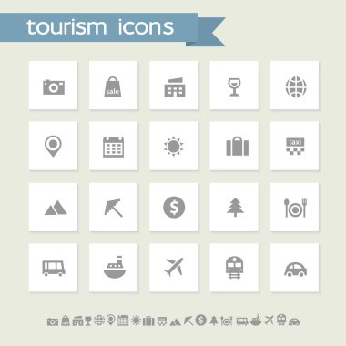 düz simgeler kümesi