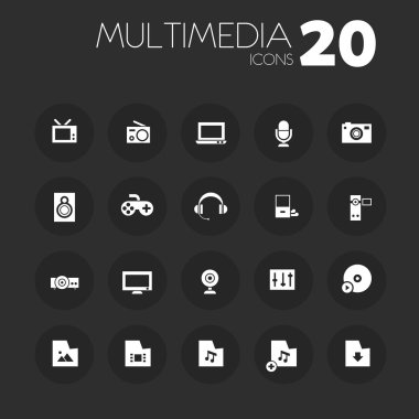 Multimedia Icons set