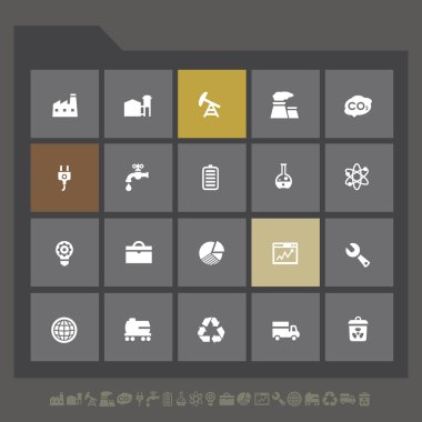 Endüstriyel Icons set