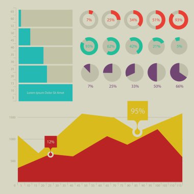 Infographics kalıp toplama