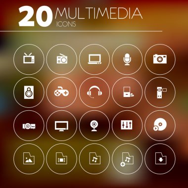 Multimedia Icons set